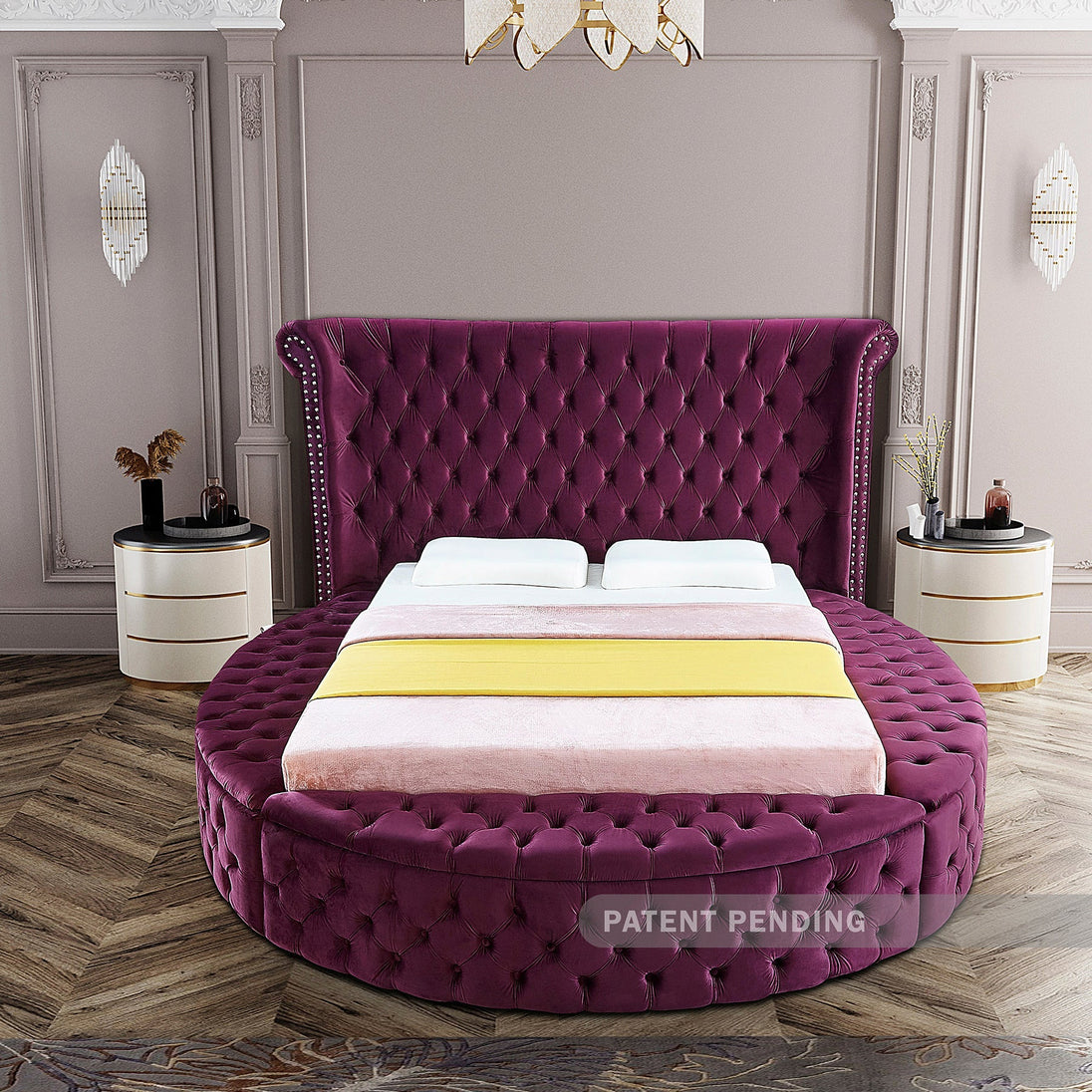 Luxus Velvet Bed (3 Boxes) - Furniture Depot