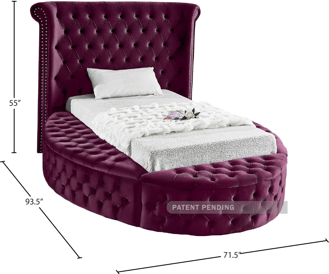 Luxus Velvet Bed (3 Boxes) - Furniture Depot