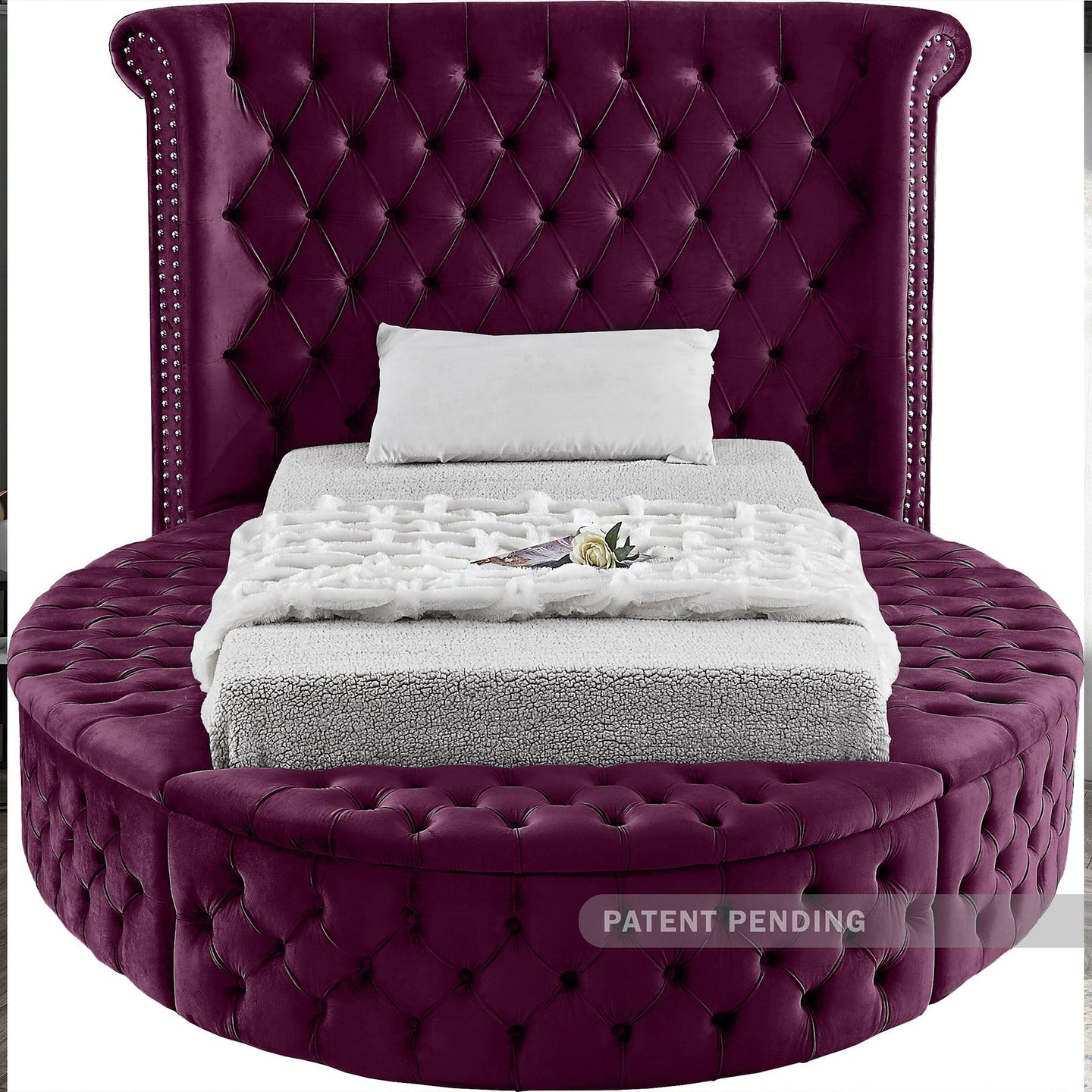 Luxus Velvet Bed (3 Boxes) - Furniture Depot