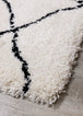 Maroq White Black Diamonds Soft Touch Rug - Furniture Depot