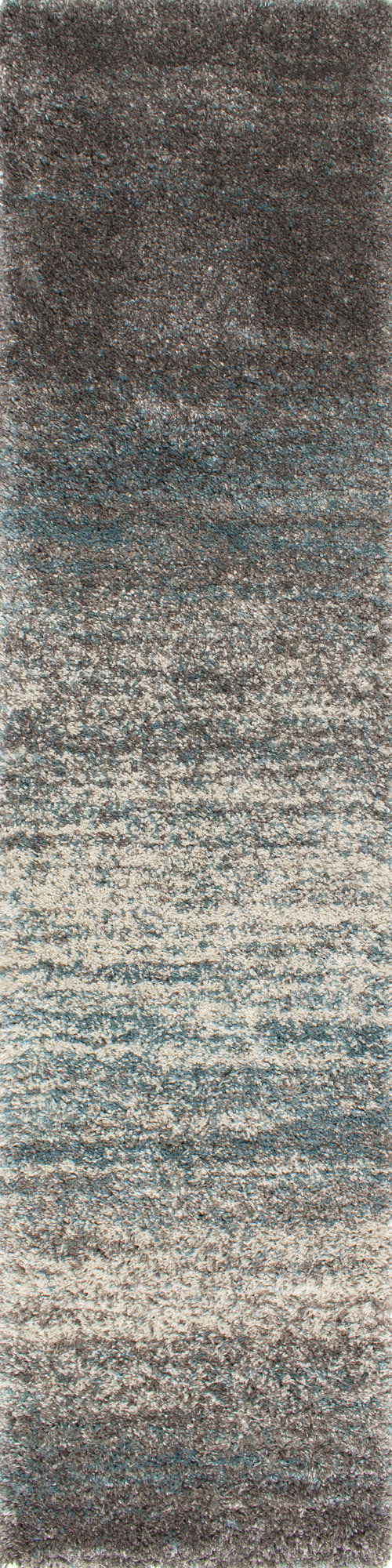 Maroq Grey Blue Distressed Stripes Soft Touch Rug - Furniture Depot