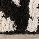 Maroq Black Cream Banded Peaks Rug - Furniture Depot