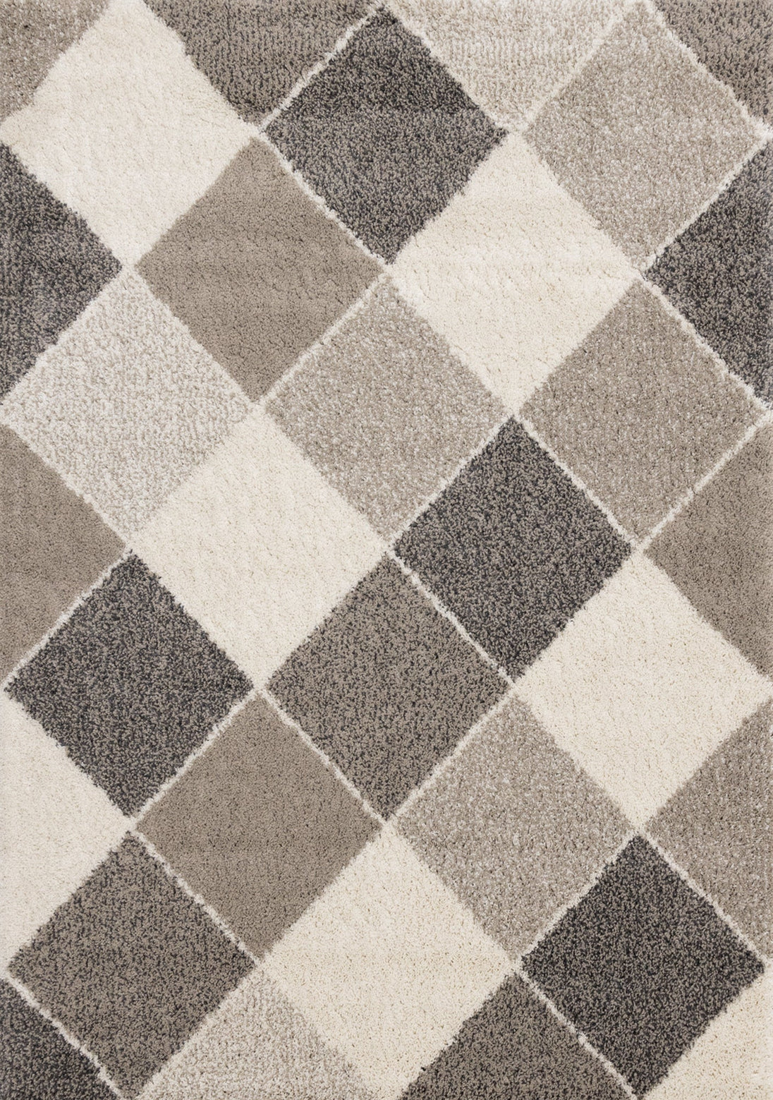 Maroq Cream Beige Diamonds Rug - Furniture Depot