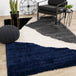 Maroq Grey Blue White Shag Rug - Furniture Depot