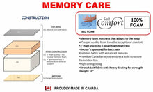 Load image into Gallery viewer, Memory Care - Twin/Single Size - Furniture Depot