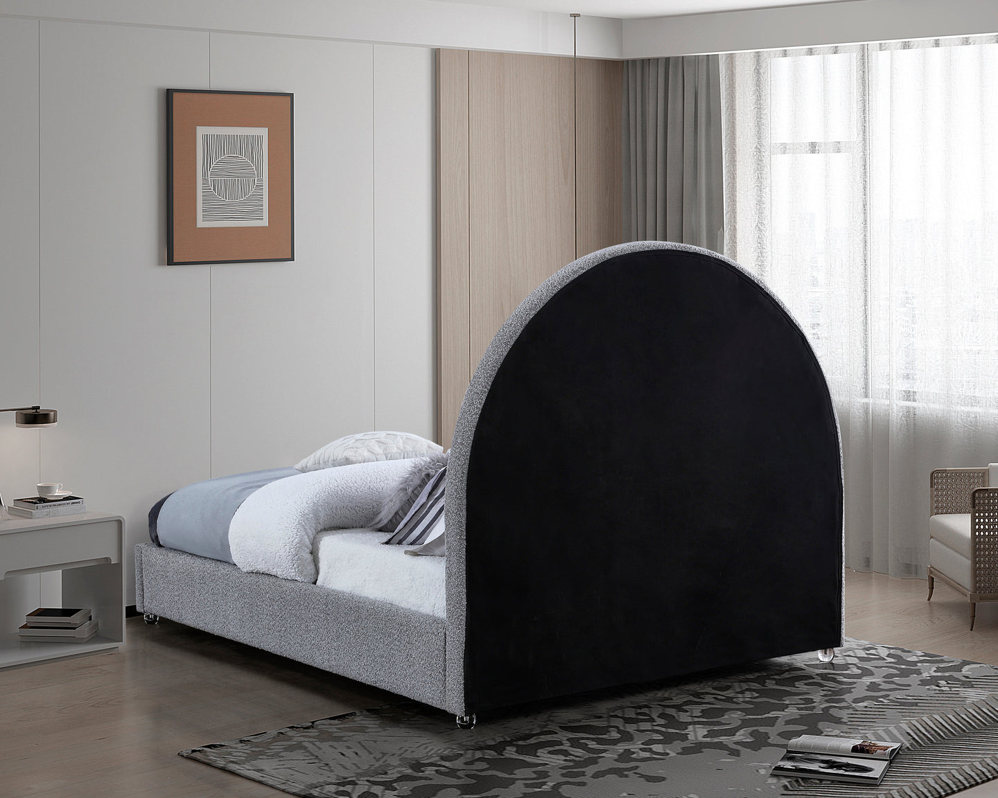 Milo Fabric Bed - Furniture Depot (7679024398584)