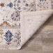 Monaco Cream Blue Orange Floral Traditional Rug - Furniture Depot