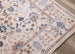 Monaco Cream Blue Orange Floral Traditional Rug - Furniture Depot