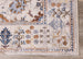 Monaco Cream Blue Orange Floral Traditional Rug - Furniture Depot