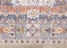 Monaco Grey Blue Orange Elaborate Border Rug - Furniture Depot