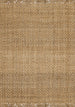 Naturals Jute Beige Basketweave Rug - Furniture Depot