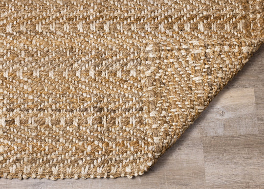 Naturals Beige Cream Jute Rug - Furniture Depot