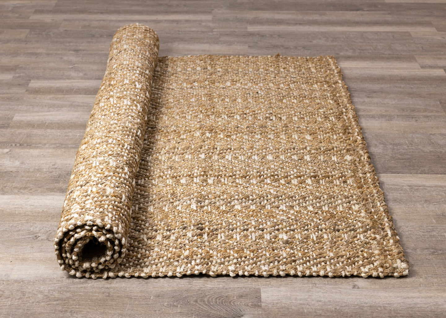 Naturals Beige Cream Jute Rug - Furniture Depot