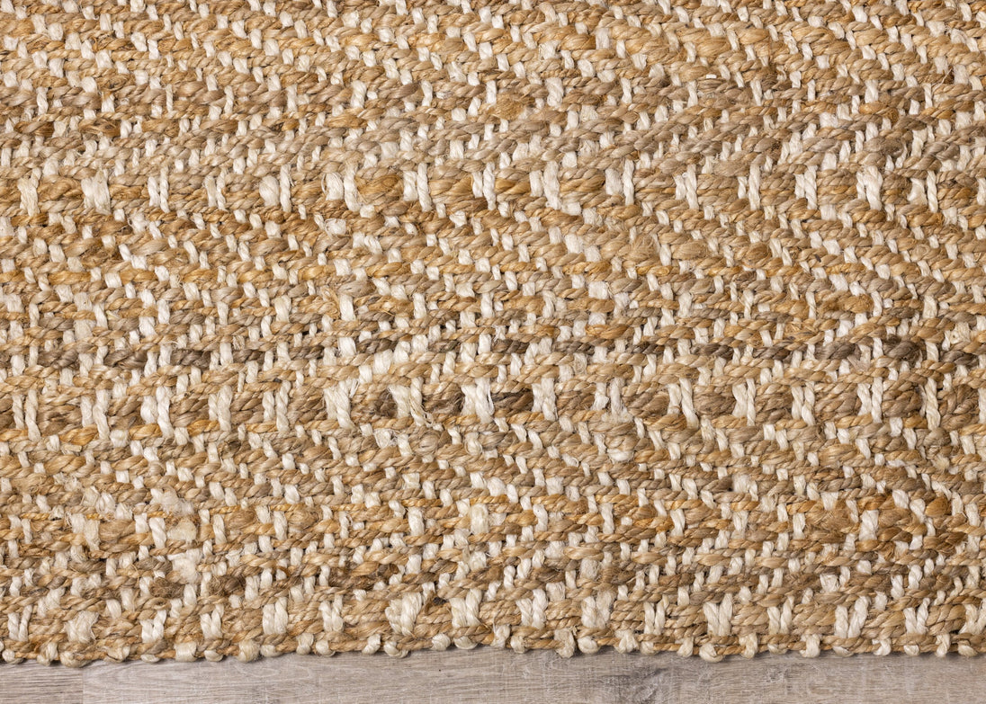 Naturals Beige Cream Jute Rug - Furniture Depot