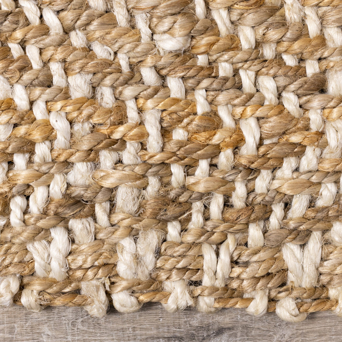 Naturals Beige Cream Jute Rug - Furniture Depot