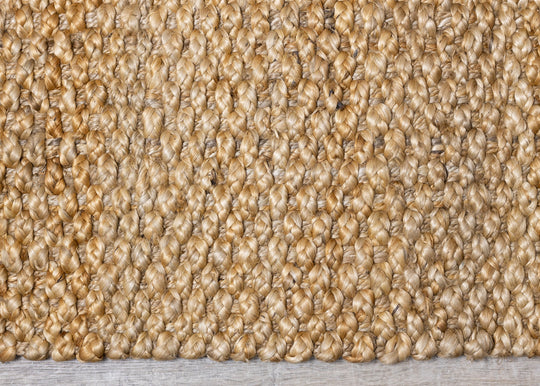 Naturals Beige Braided Jute Rug - Furniture Depot