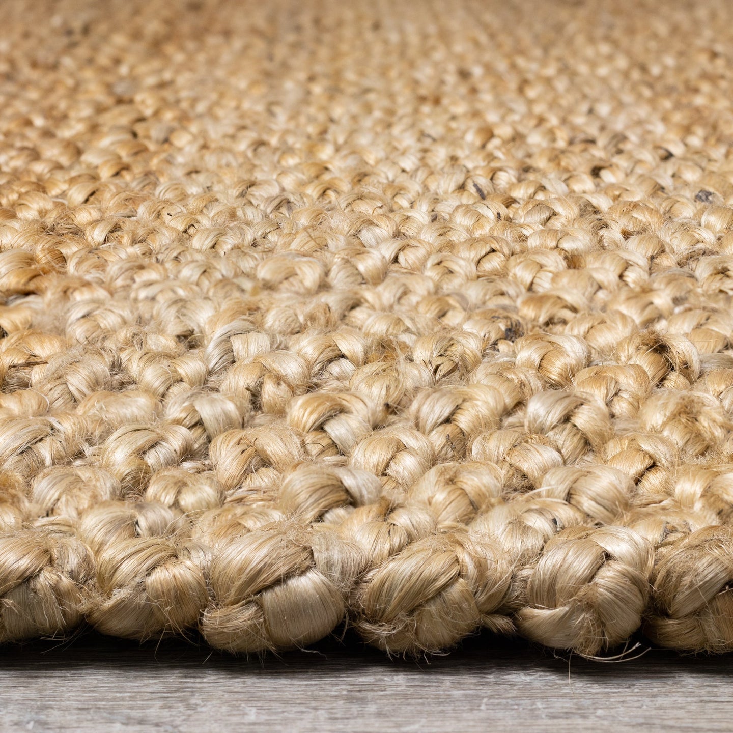 Naturals Beige Braided Jute Rug - Furniture Depot