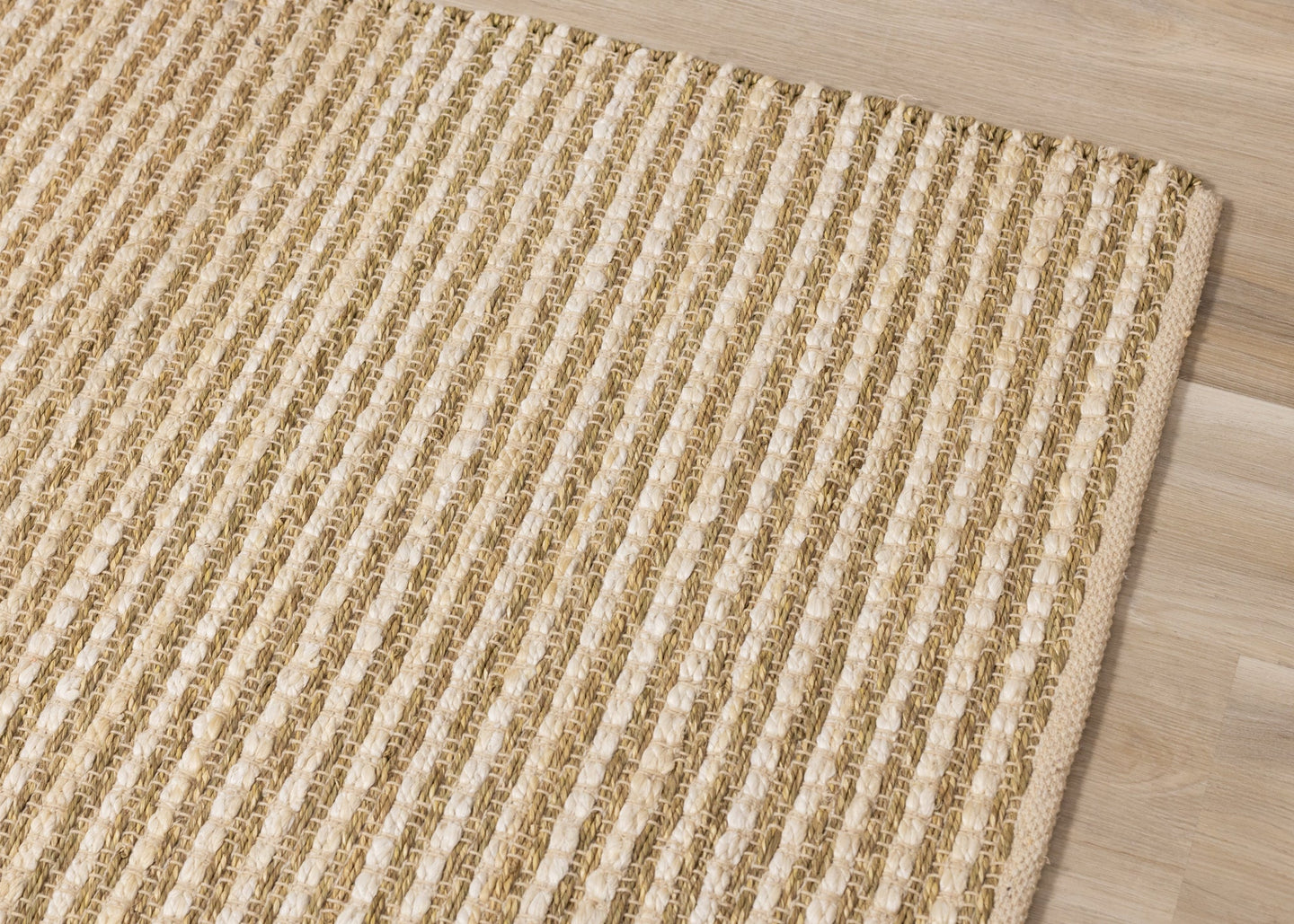 Naturals Beige Intricate Weave Rug - Furniture Depot