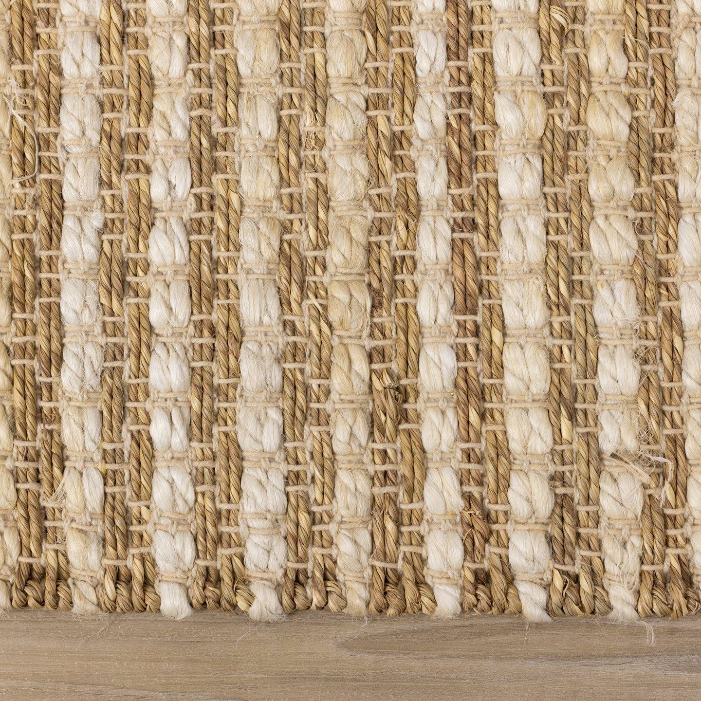 Naturals Beige Intricate Weave Rug - Furniture Depot