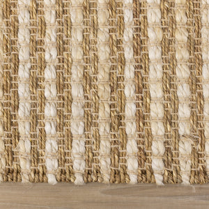 Naturals Beige Intricate Weave Rug - Furniture Depot