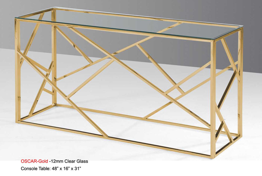 Welton Oscar Angled Console Table - Furniture Depot
