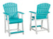 Eisely Outdoor Counter Height Bar Stool (Set of 2) - Furniture Depot