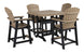 Fairen Trail Outdoor Counter Height 5 Pc Set - Furniture Depot