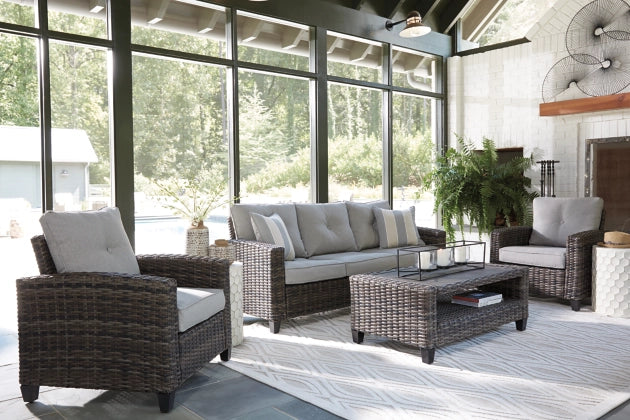 Cloverbrooke 4-Piece Outdoor Conversation Set - Furniture Depot