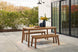 Janiyah Outdoor Dining Table & 2 Bench 3Pc Set - Furniture Depot (7655989870840)