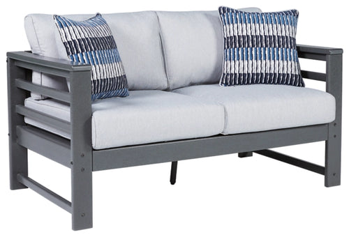 Amora Outdoor Loveseat with Cushion - Furniture Depot