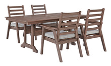 Load image into Gallery viewer, Emmeline Outdoor Dining Table &amp; Chairs (5 Pc Set) - Furniture Depot (7658637459704)