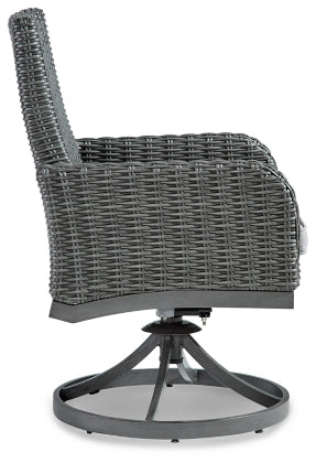 Elite Park Swivel Chair with Cushion (Set of 2) - Furniture Depot (7866059391224)