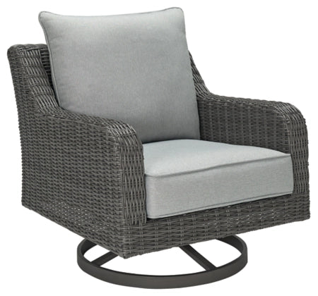 Elite Park Outdoor Swivel Lounge with Cushion - Furniture Depot (7676293054712)