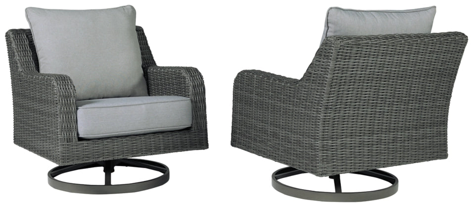 Elite Park Outdoor Swivel Lounge with Cushion - Furniture Depot (7676293054712)