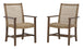 Germalia Outdoor Dining Arm Chair (Set of 2) - Furniture Depot (7658658824440)