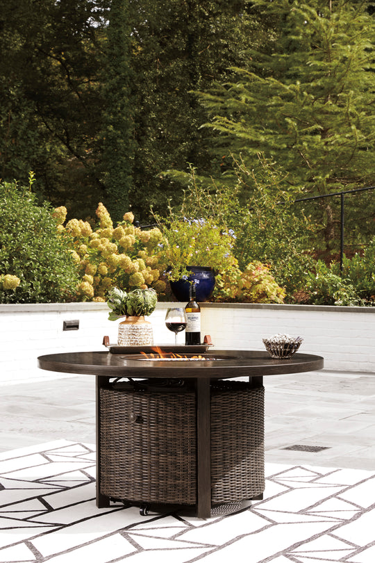 Paradise Trail Fire Pit Table - Furniture Depot