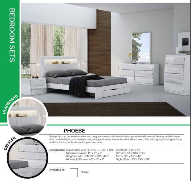 Phoebe Bedrom Collection - Furniture Depot