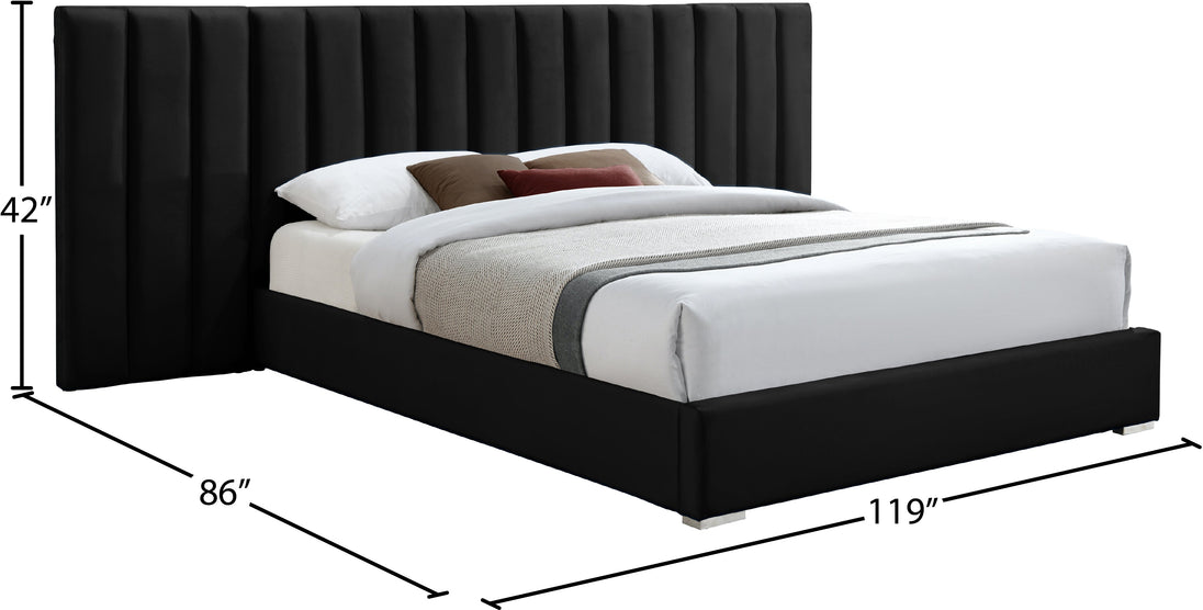 Pablo Velvet Bed - Furniture Depot