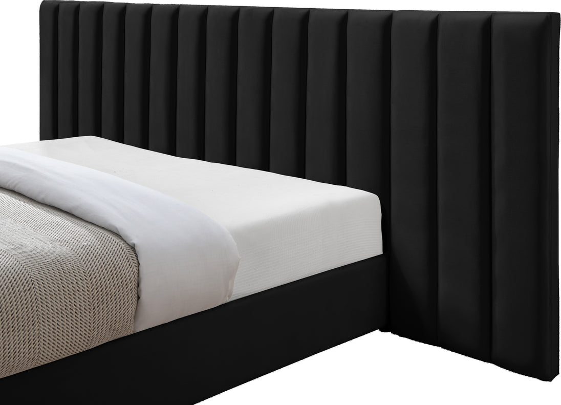 Pablo Velvet Bed - Furniture Depot