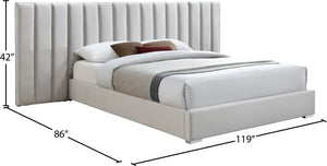 Pablo Velvet Bed - Furniture Depot