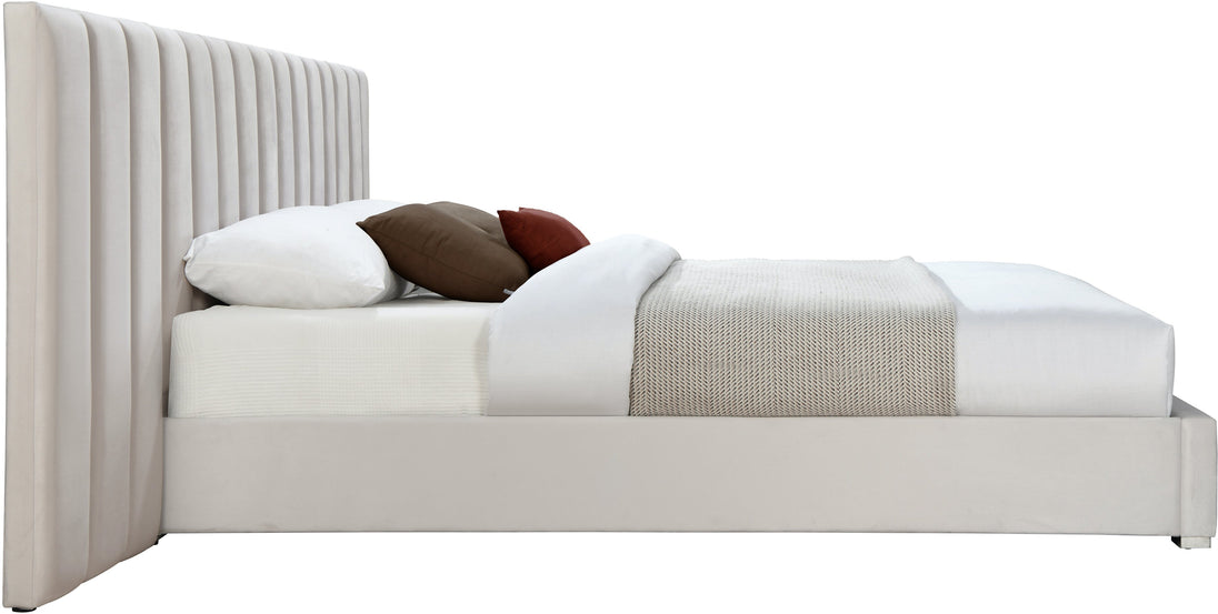 Pablo Velvet Bed - Furniture Depot