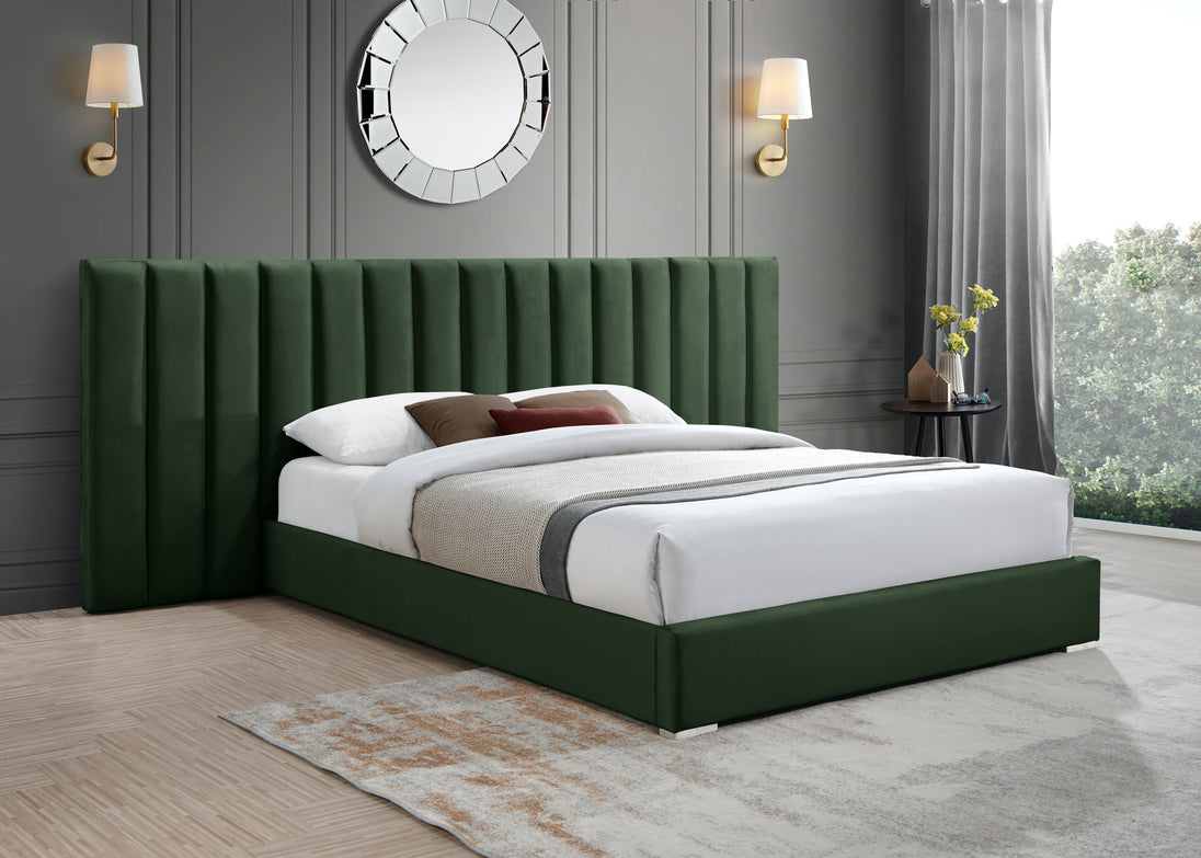 Pablo Velvet Bed - Furniture Depot