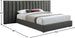 Pablo Velvet Bed - Furniture Depot