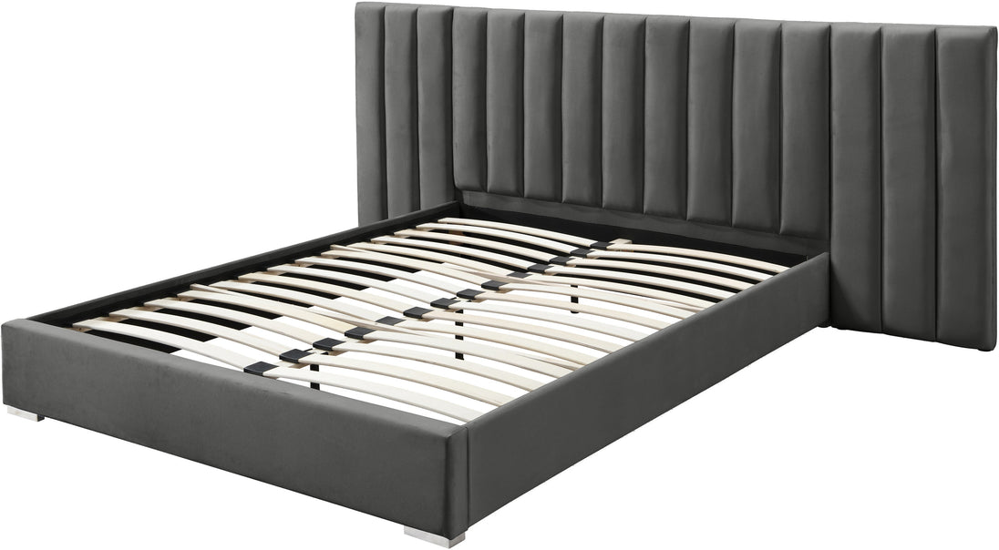 Pablo Velvet Bed - Furniture Depot