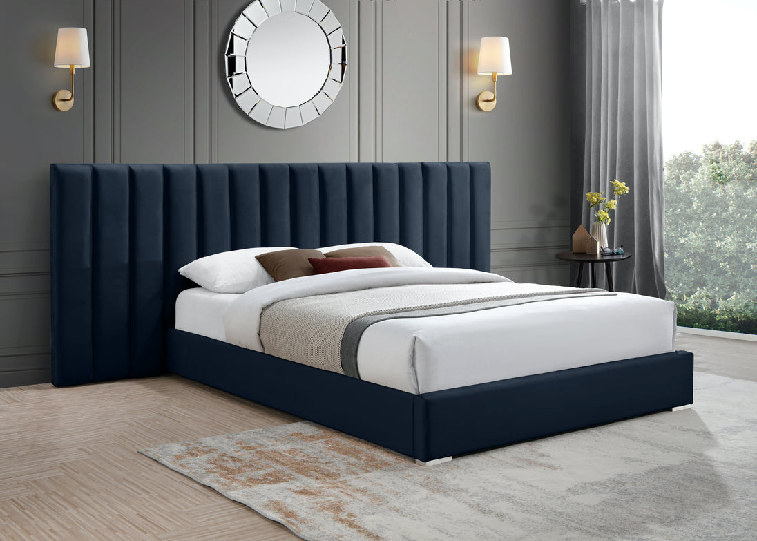 Pablo Velvet Bed - Furniture Depot