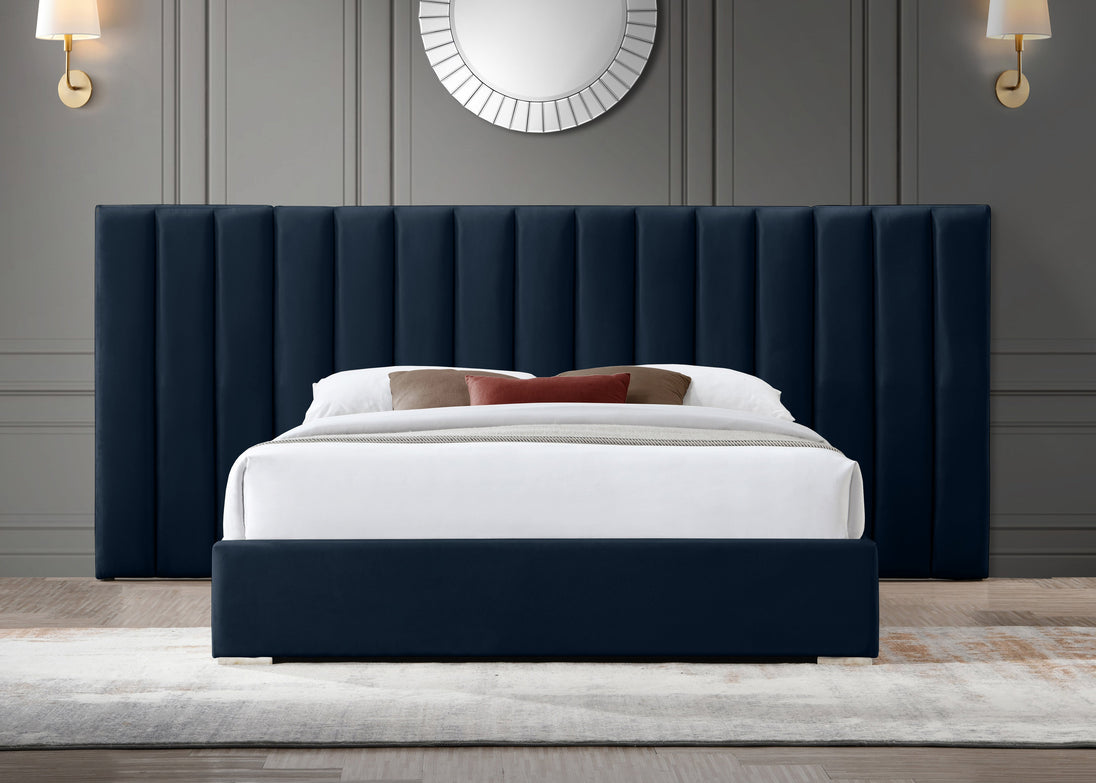 Pablo Velvet Bed - Furniture Depot