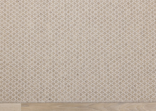 Peak Beige Small Crosshatch Geometric Rug - Furniture Depot