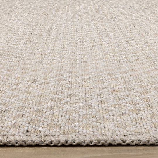 Peak Beige Small Crosshatch Geometric Rug - Furniture Depot