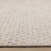 Peak Beige Small Crosshatch Geometric Rug - Furniture Depot