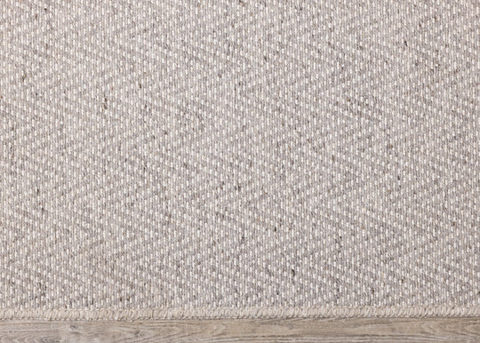 Peak Grey Chevron Textured Flatweave Rug - Furniture Depot